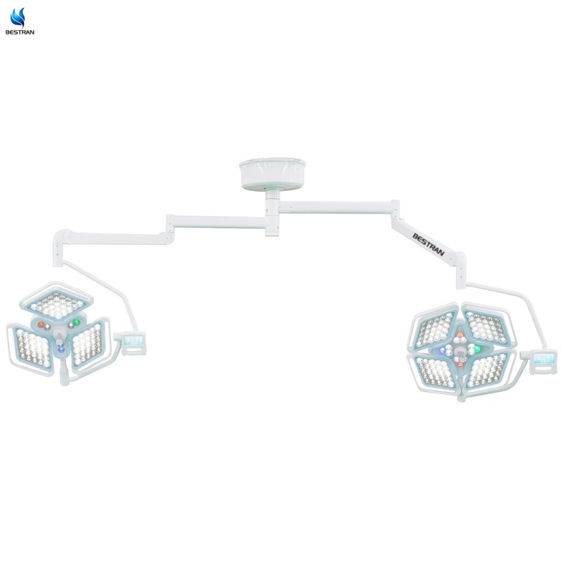 Premium Double Dome Ceiling LED Surgical Light with Touch Screen, 193 LEDs and Adjustable CRI