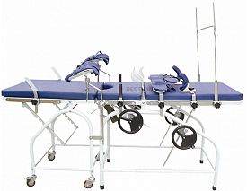 Manual gynecology bed