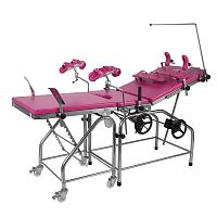 Manual gynecology bed