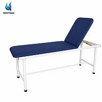 Manual Medical Examination Bed with Powder Coated Steel Frame and Adjustable Backrest