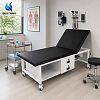 Mobile Medical Examination Table with Adjustable Backrest, Lockable Drawers and Waste Basin
