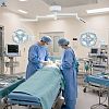 Premium Double Dome Ceiling LED Surgical Light with Touch Screen, 193 LEDs and Adjustable CRI